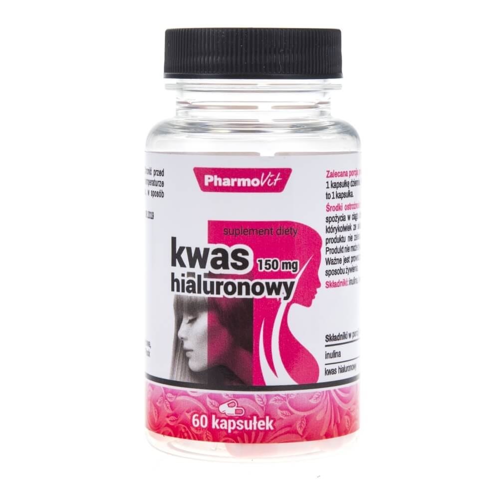 Pharmovit Kwas hialuronowy, suplement diety, Pharmovit, 60 kaps. PHARMOVIT12