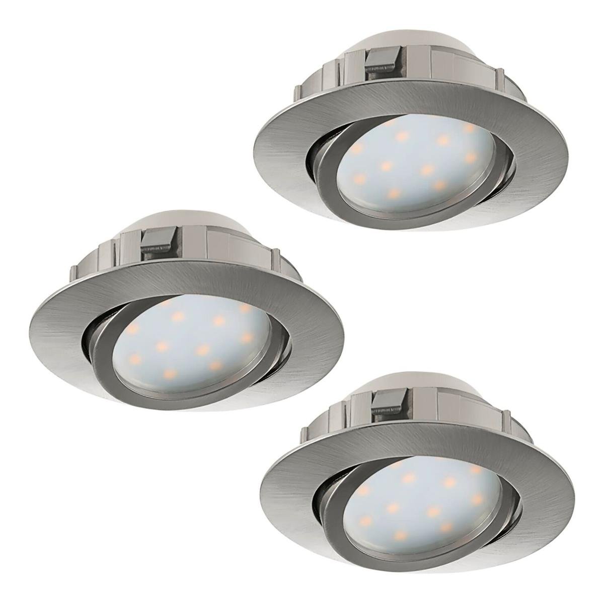 Eglo Zestaw 3 oczek wpuszczanych LED 6W 3pł PINEDA 95859