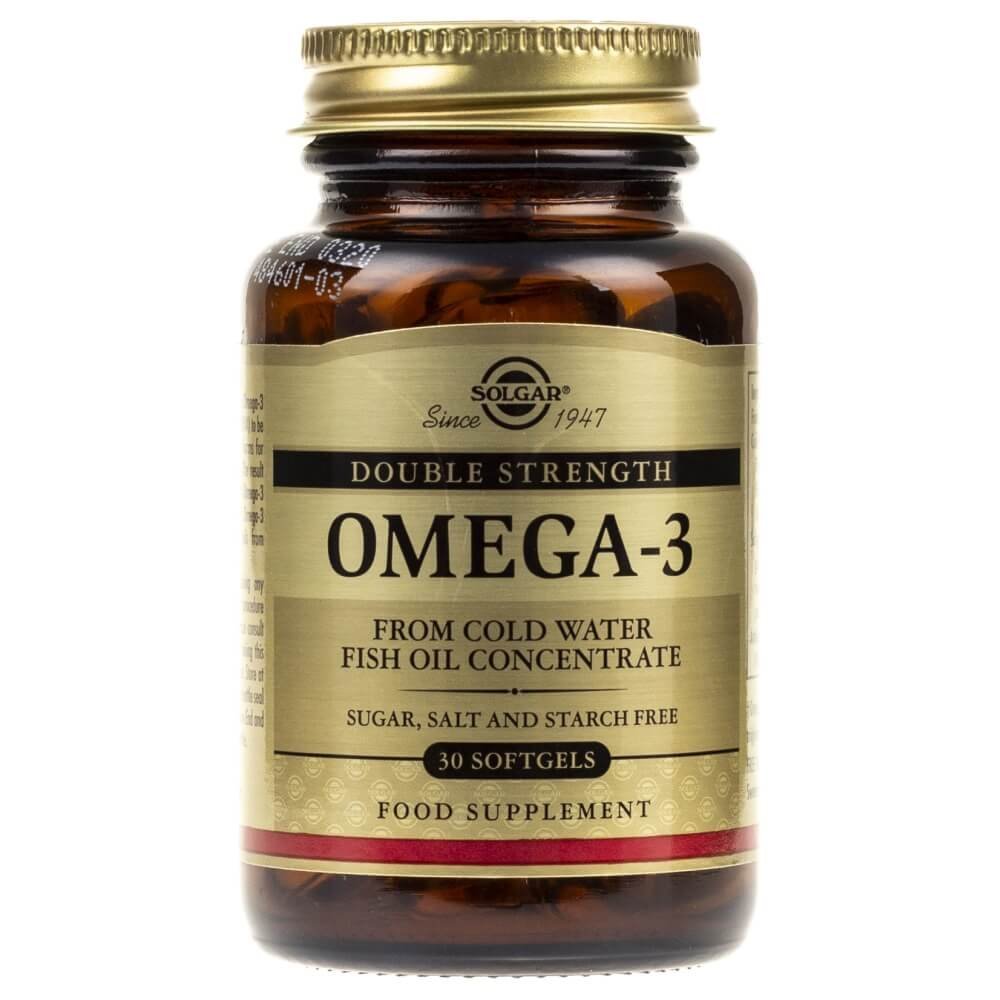 Solgar Solgar, Double Strength Omega-3, 30 kapsułek
