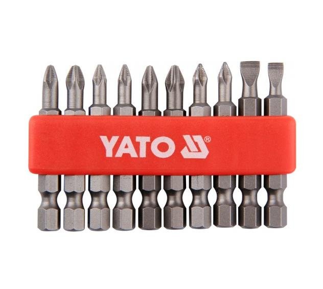 YATO ZESTAW GROTÓW DO WKRĘTARKI 50MM 10 SZTUK YT-0483
