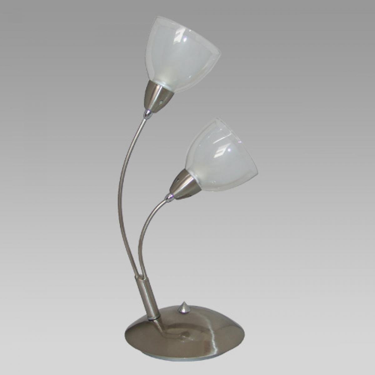 Prezent Lampa stołowa CARRAT matowy chrom/ biel