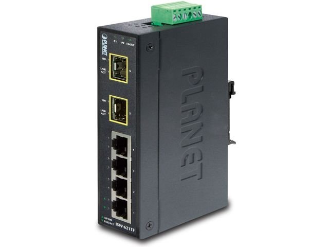 Planet ISW-621TF SWITCH PRZEM. 4 -PORT+2-PORT SFP SIEPLAHUB0339 [1614844]