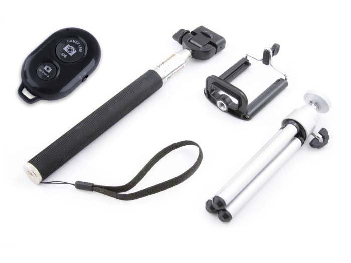 XREC Selfie stick Zestaw Selfie 4w1 Statyw Pilot Monopod Uchwyt Na Telefon Smartfon