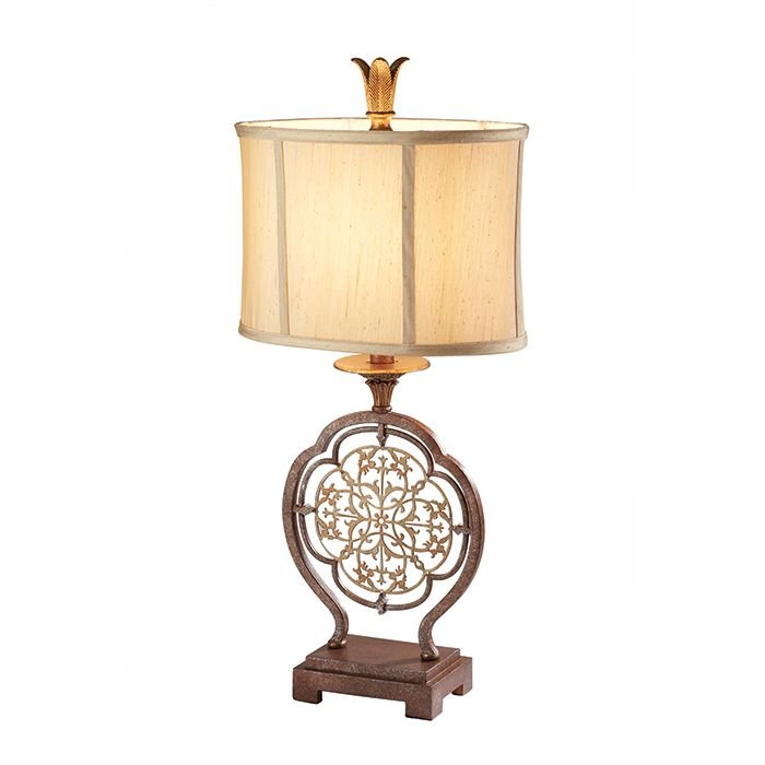 Elstead Lighting Marcella 1Lt Table Lamp FE/MARCELLA/TL Elstead lampa stołowa stylowa abażurowa FE/MARCELLA/TL)