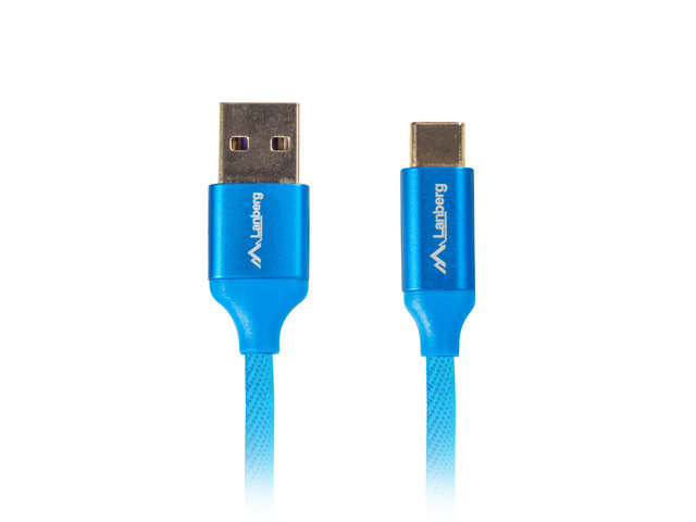 LANBERG Kabel USB-C M/USB-A M 2.0 LANBERG Premium, 0.5 m