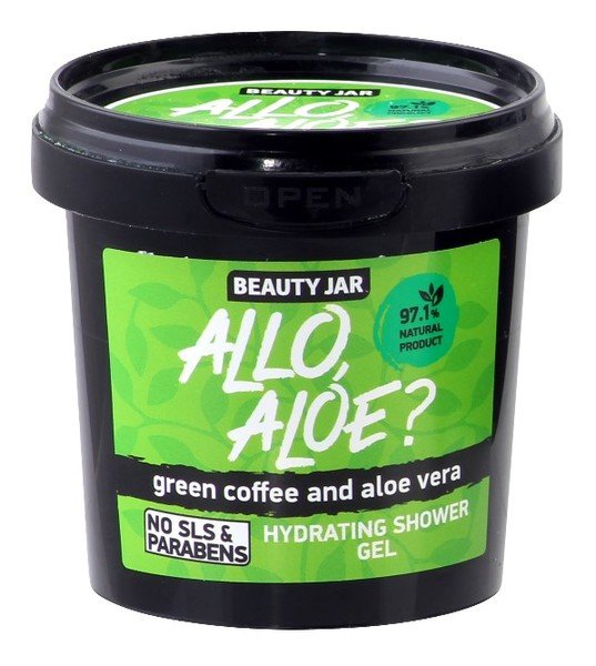 Beauty Jar Beauty Jar, Allo Aloe$18, żel pod prysznic wyciąg z aloesu i zielona kawa, 150 g