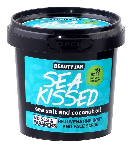 Beauty Jar Beauty Jar SEA KISSED Regenerujący scrub do ciała i twarzy sól morska i olej kokosowy 200g