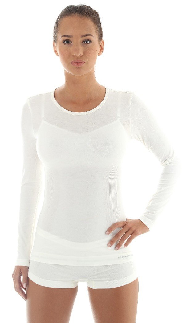 Brubeck, Koszulka damska z długim rękawem, Comfort Wool, rozmiar XL
