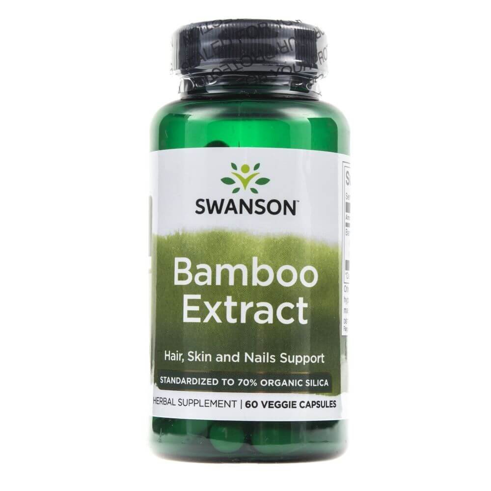 SWANSON Bamboo ekstrakt 300 mg, 60 kapsułek