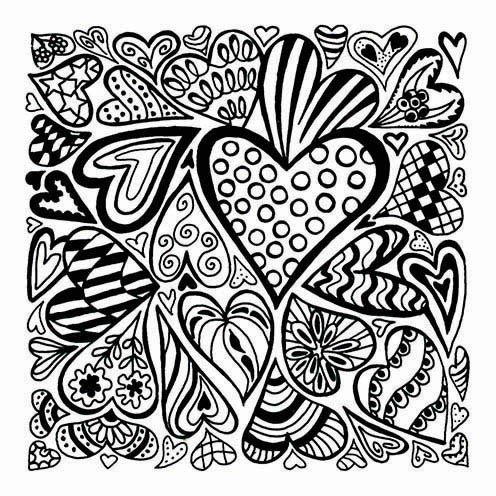 The Clay and Paint Factory SA Płytka z teksturą, Serca