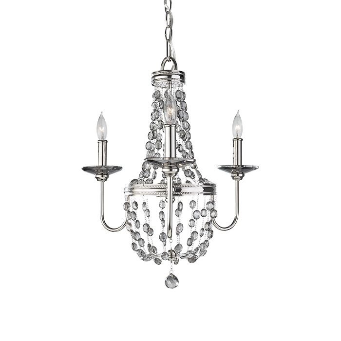 Elstead Lighting Malia 3Lt Mini Chandelier FE/MALIA3 Elstead lampa wisząca stylowa świecznikowa FE/MALIA3)