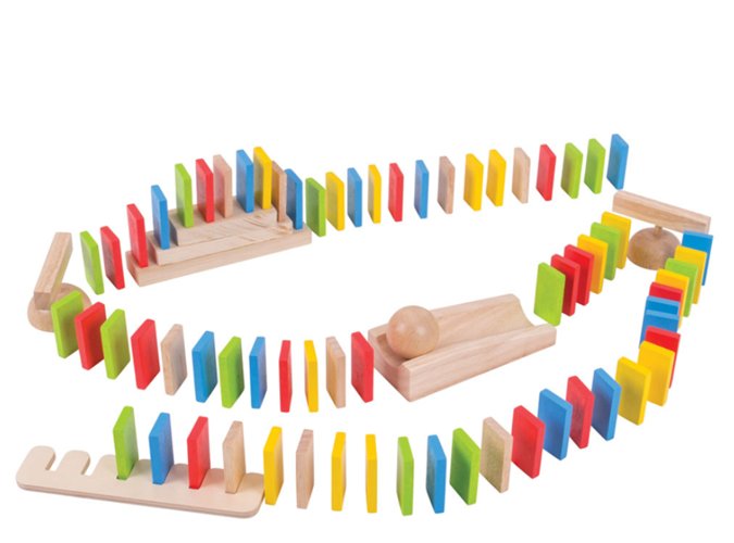 Bigjigs Toys Domino Run drewniane