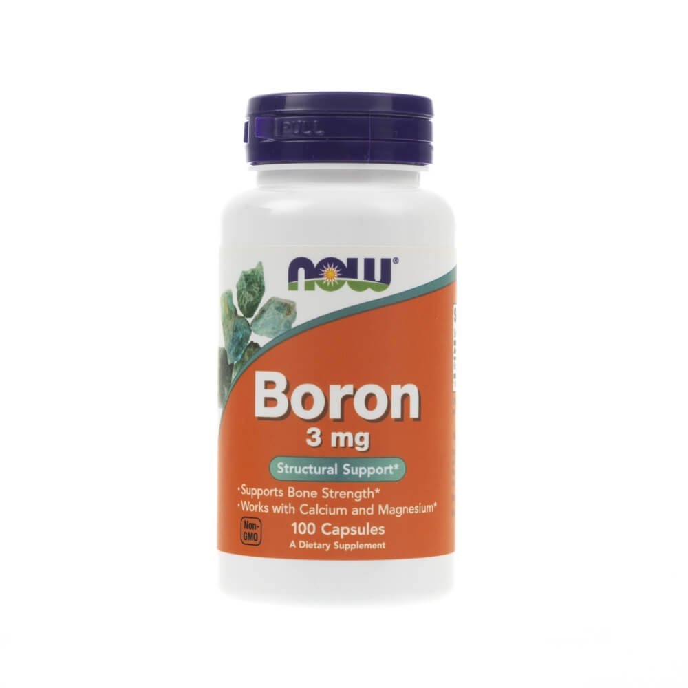 Now Foods Boron 3 mg Suplement diety 100 kaps.