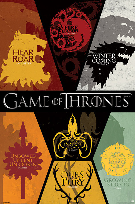 Pyramid Posters Game Of Thrones (Sigils) - plakat PP33277