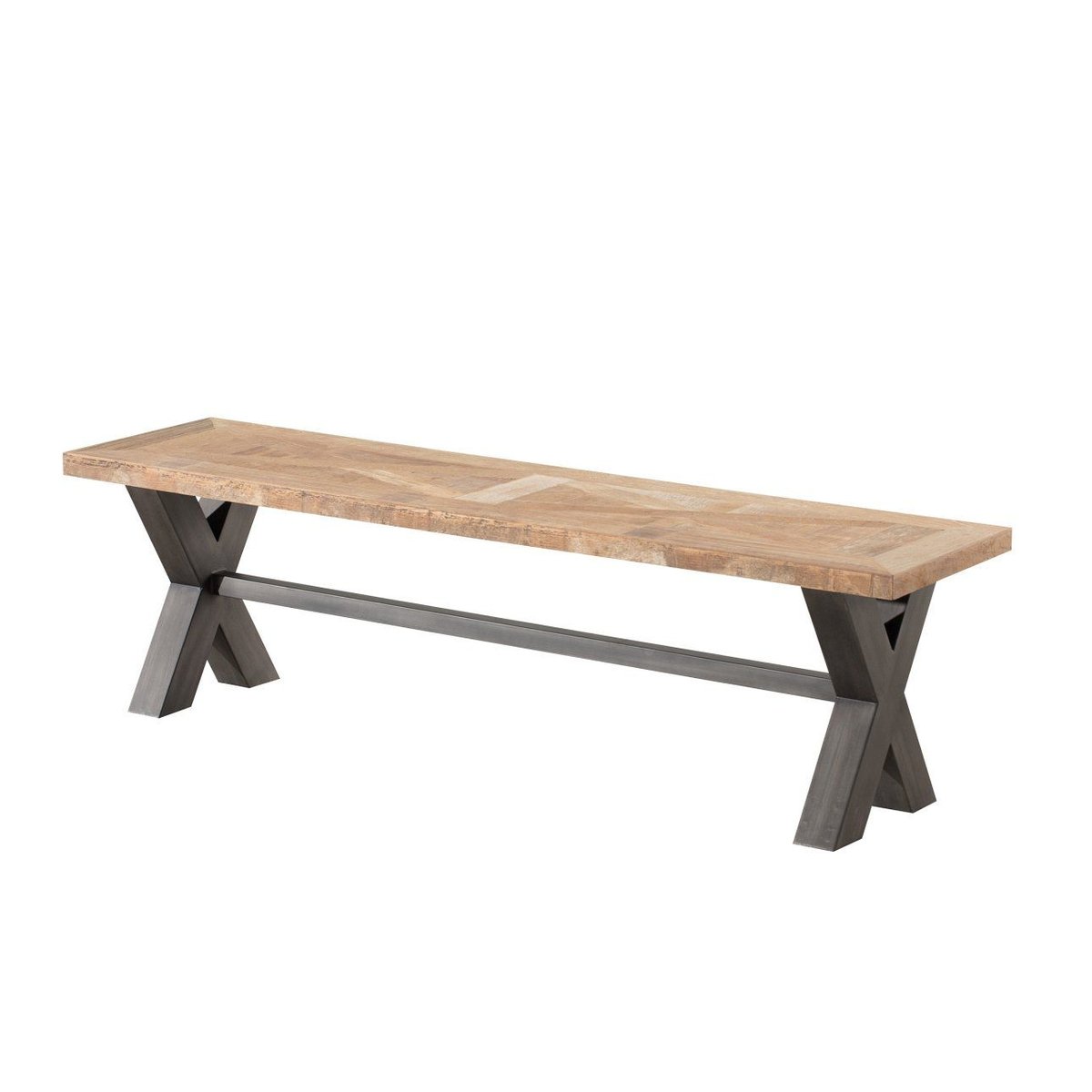 Dekoria pl pl Ławka Moscal 160x40x46 black&natural 160 × 40 × 46 cm 006-572