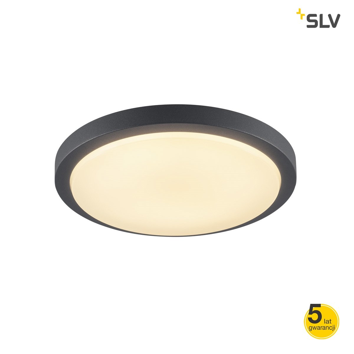 SLV SPOTLINE AINOS sufitowa LED 3000K okrągła antracyt 229965