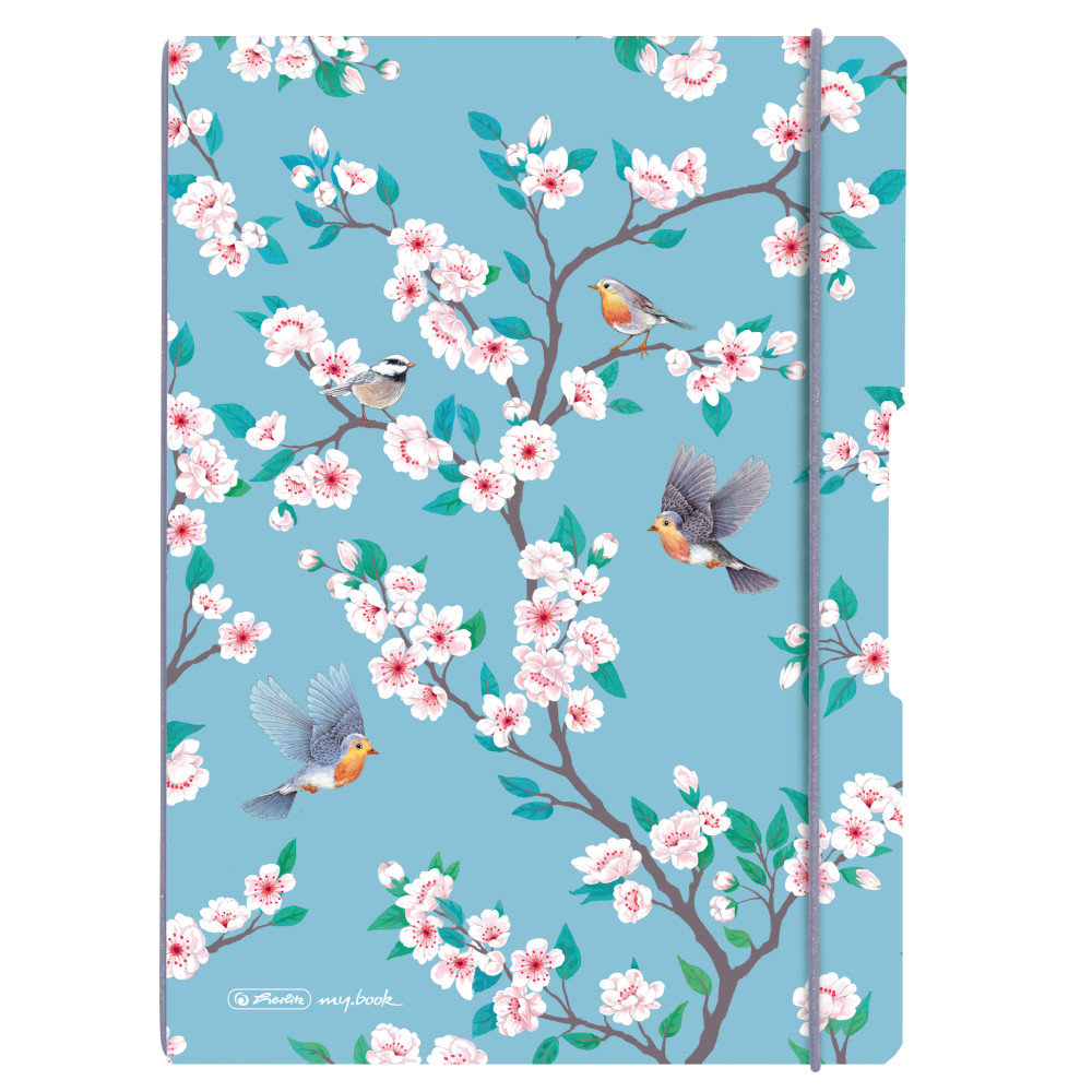 Herlitz Notatnik z wymiennymi wkładami, A4, Flowers