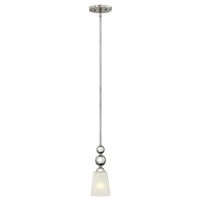 Elstead Lighting Zelda 1Lt Mini Pendant Polished Nickel HK/ZELDA/P/A PN Elstead lampa wisząca nowoczesna HK/ZELDA/P/A PN)