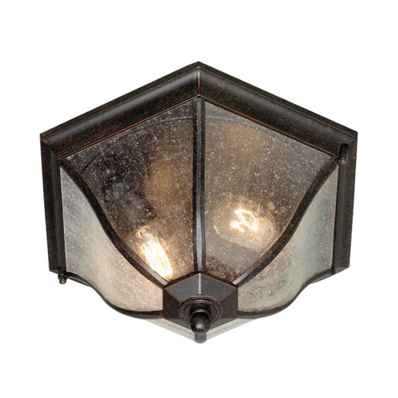 Elstead Lighting New England Flush Lantern Medium NE8/M Lampa sufitowa ogrodowa IP44 stylowa NE8/M)