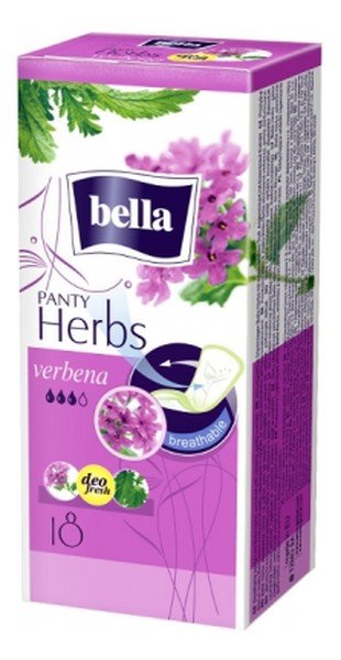 Bella TZMO SA Wkładki higieniczne Panty Herbs z werbeną, 18 sztuk, TZMO 9082209