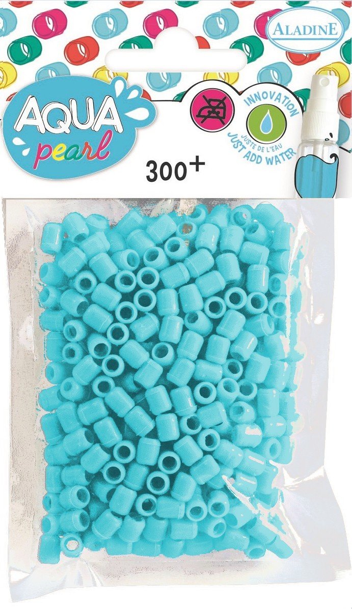 Aladine Koraliki, aqua pearl, błękitne, 300 sztuk