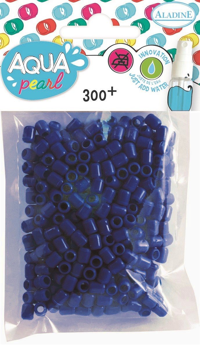 Aladine Koraliki, aqua pearl, granatowe, 300 sztuk