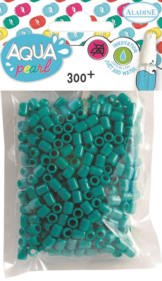 Aladine Koraliki, aqua pearl, turkusowe, 300 sztuk