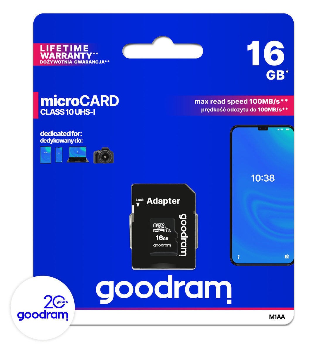 Goodram microSDHC 16GB (M1AA-0160R12)