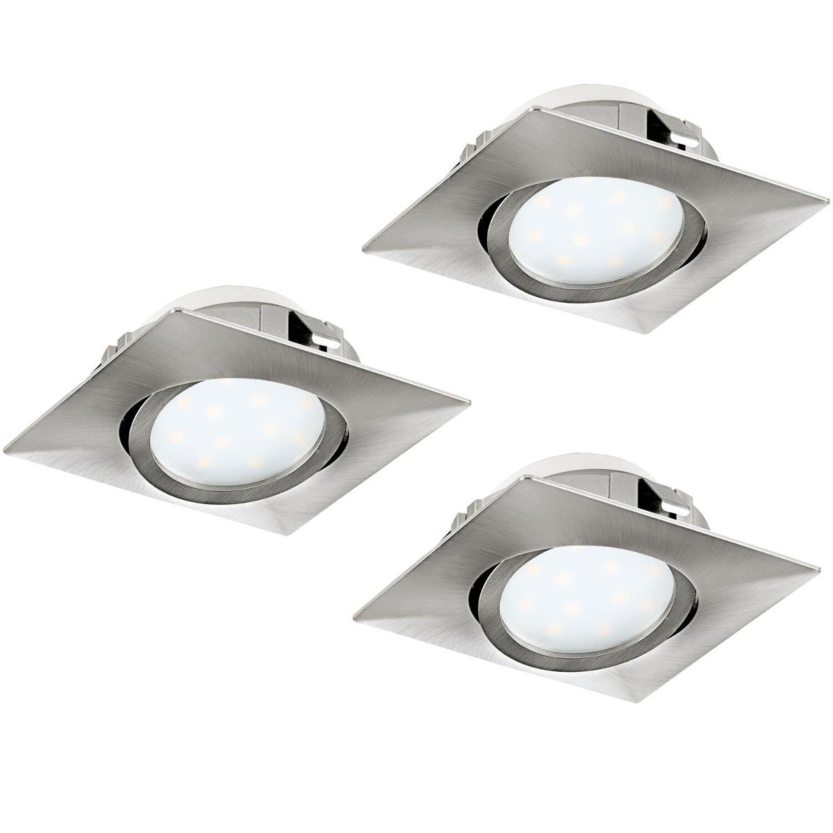 Eglo Zestaw 3 oczek wpuszczanych LED 6W 3pł PINEDA 95846