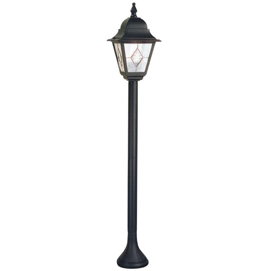 Elstead Lighting Norfolk Pillar Lantern NR4 BLK Lampa stojąca ogrodowa słupek latarnia IP43 stylowa NR4 BLK)