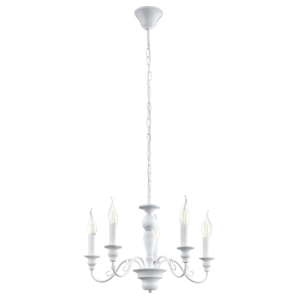 Eglo Żyrandol LAMPA wisząca CAPOSILE 49851 metalowa OPRAWA IP20 Biały