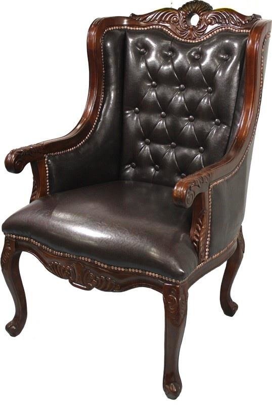 Pigmejka Pigmejka, Fotel stylizowany, brązowy,120x75x66 cm