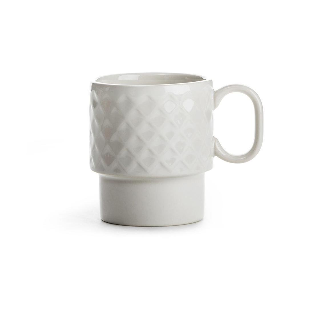 Sagaform - Coffe & More - kubek do kawy - filiżanka do kawy - kamionka - biały - 250 ml