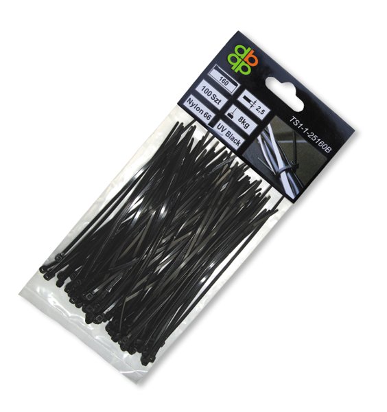BRADAS Taśma kablowa BRADAS TS1125120B, 2,5 x 120 mm, 100 szt.