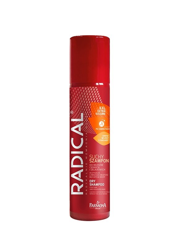 Radical Suchy szampon do włosów cienkich i delikatnych MEGA OBJĘTOŚĆ 180ml