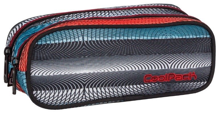 CoolPack Piórnik-saszetka podwójna-Clever 392 prostokątna 63524CP Orange Twist PATIO