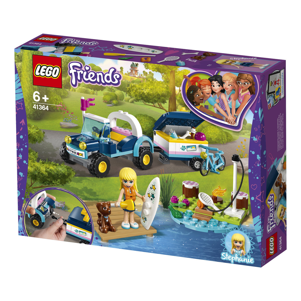 LEGO Friends Łazik z przyczepką Stephanie 41364