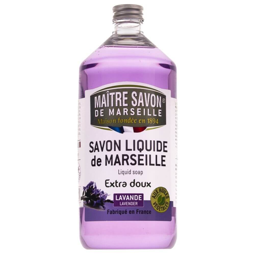 Maitre Savon De Marseille Mydło marsylskie w płynie lawendowe 1000 ml - Maître Savon