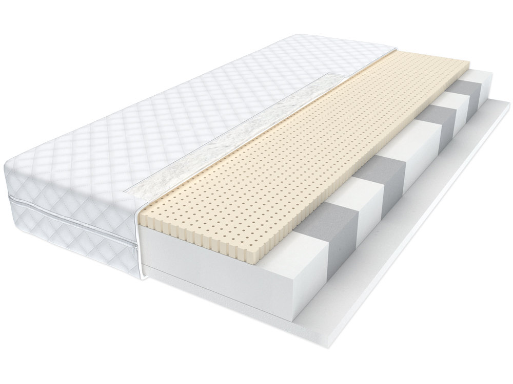 Śpij zdrowo Materac 90x200 lateks HR 9 stref BERRY Wysokość 11cm BERRY-090-200