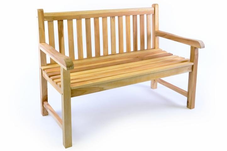 Divero Ławka ogrodowa 2-osobowa drewniana 120 cm