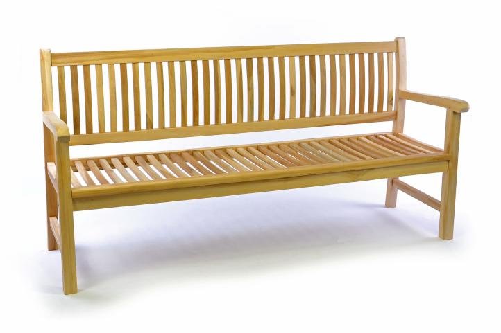 Divero 3 osobowa DIVERO ławka ogrodowa z drewna tekowego 180 cm