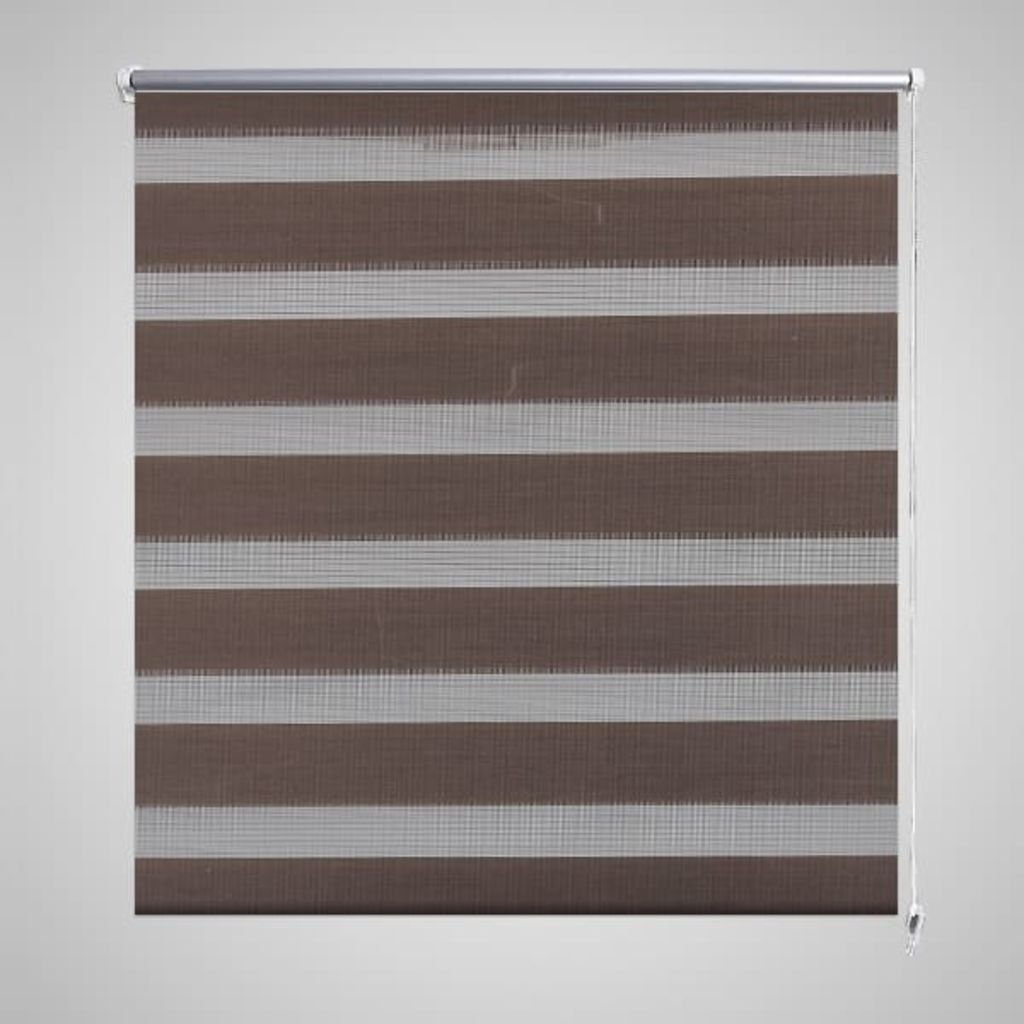 vidaXL Roleta Zebra 140x175 cm Kawa