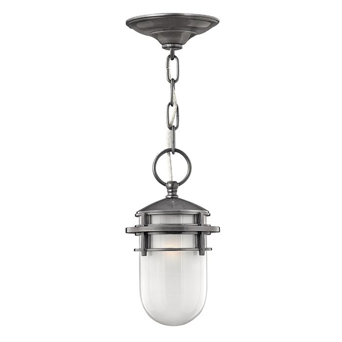 Elstead Lighting Reef 1Lt Chain Lantern Hematite HK/REEF8 HE Lampa wisząca ogrodowa IP23 stylowa HK/REEF8 HE)