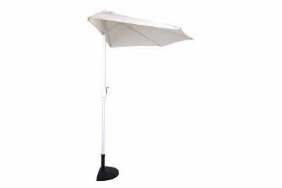 Garthen Parasol ogrodowy półokrągły beżowy 2,7 m