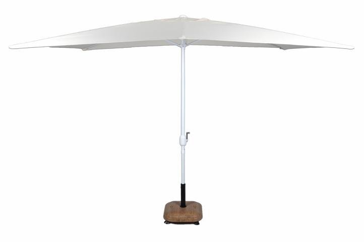 TwójPasaż.pl Parasol ogrodowy, prostokątny, kremowy, 2x3 m