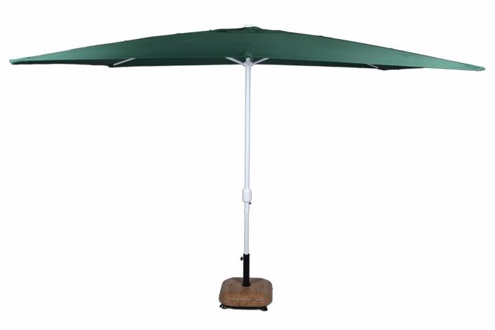 TwójPasaż.pl Parasol ogrodowy, prostokątny, zielony, 2x3 m