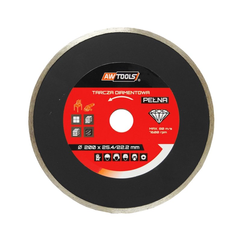 AWTOOLS Tarcza diamentowa pełna AWTOOLS, 125x22,2 mm