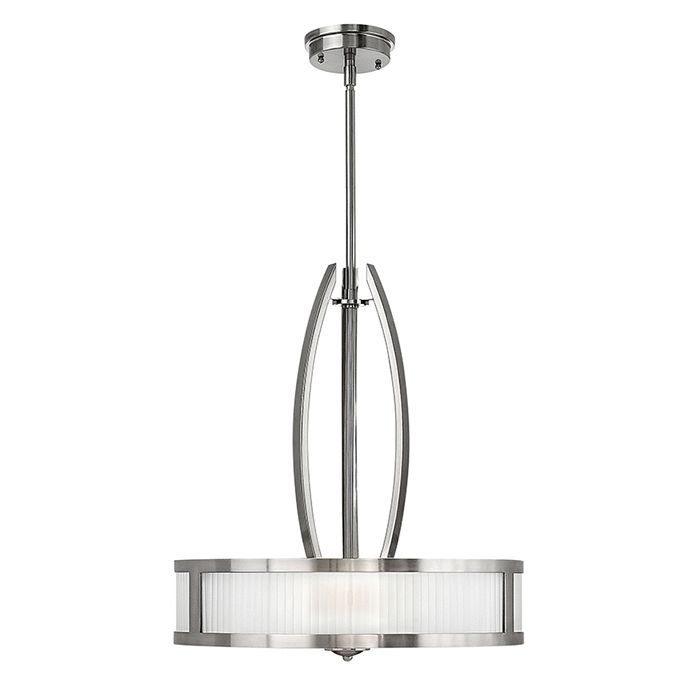 Фото - Люстра / світильник Elstead Lighting Meridian lampa wisząca 3 srebrna HK-MERIDIAN-P - Hinkley 