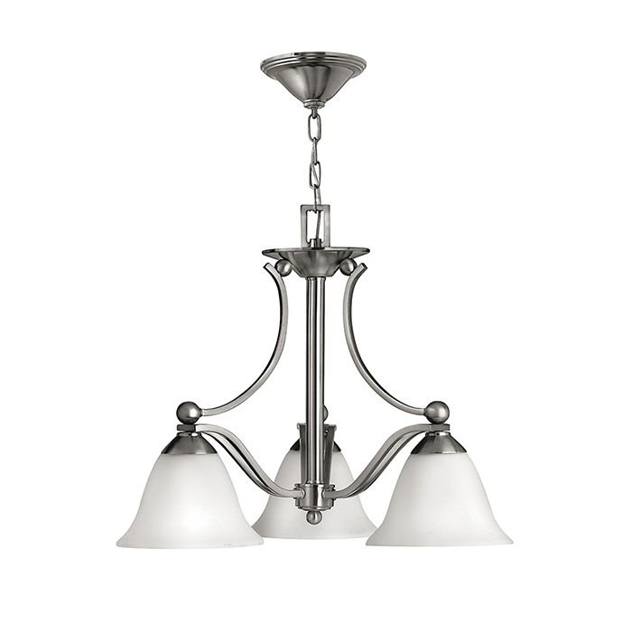 Elstead Lighting 3-punktowa lampa wisząca BOLLA z niklu