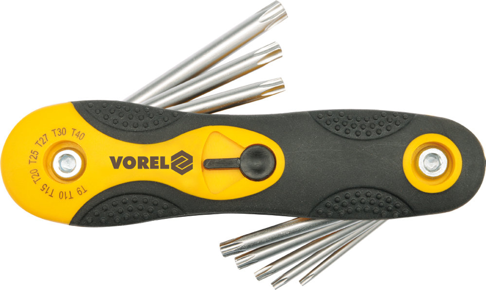Vorel Klucze torx t9-t40, cr-v, kpl. 8 szt. 56507